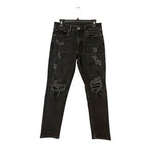 American Eagle Athletic Jeans Men's 29x30 Black Denim Cozy Airflex+ stretch